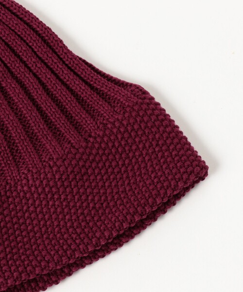 BEAMS（ビームス）の「コットン リブ ワッチキャップ（ニットキャップ/ビーニー・メンズ・ブラック/ベージュ/ネイビー/レッド系その他7・ONE SIZE）」の8枚目の写真