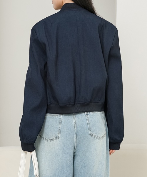 23区GIOLICA ボタン付きジャケット ブルーベース 23区GIOLICA ボタン付きジャケット ブルーベース