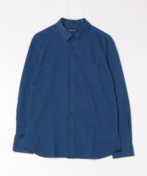 Blue Standard (ブルースタンダード)の「【BLUE STANDARD/ブルースタンダード】吸水速乾、イージーケア、 ピンポイント消臭 アルティマニットシャツ(シャツ/ブラウス・メンズ・グレー/ネイビー/オフホワイト/ダークブルー・MEDIUM/LARGE/X-LARGE)」の3枚目の写真