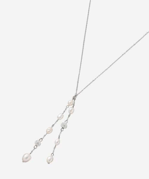 MACKINTOSH LONDON(マッキントッシュ ロンドン)の「【婦人画報掲載】淡水パールフリンジネックレス(ネックレス・レディース・シルバー・FREE)」の4枚目の写真