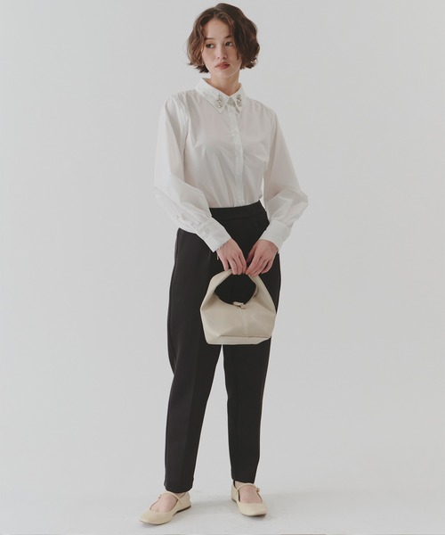 titivate(ティティベイト)の「ストレッチ美脚テーパードパンツ(その他パンツ・レディース・ブラック/ライトベージュ・SP/L/M/S)」の10枚目の写真
