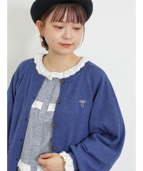 Samansa Mos2（サマンサ モスモス）の「ウール混リボン刺繍