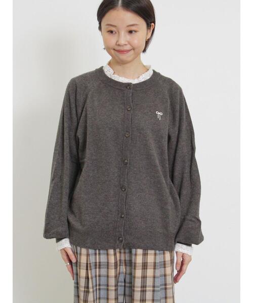 Samansa Mos2（サマンサ モスモス）の「ウール混リボン刺繍