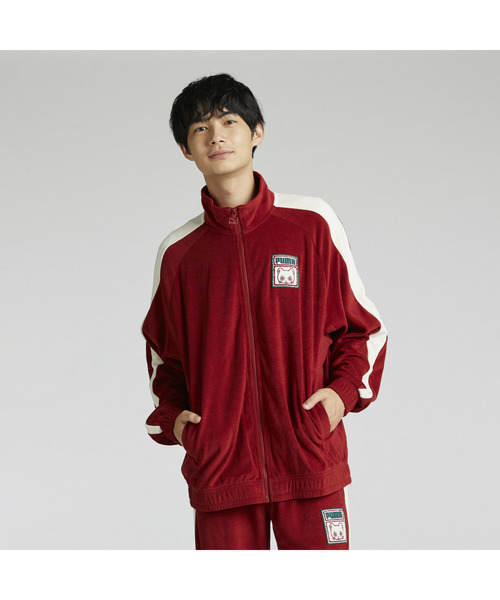 Puma サイン入りレッドジャージとショーツ PUMA プーマ CUPトレーニング 1/4ジップ コア&トレーニング