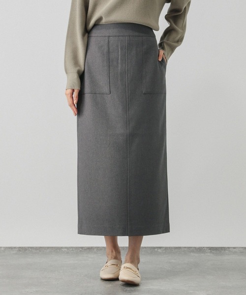 GLOBAL WORK（グローバルワーク）の「お手入れらくらくSET UPIラインスカート/145512（スカート・レディース・杢グレー/モカ/スミクロ・LARGE/MEDIUM）」の22枚目の写真