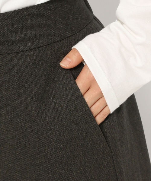 GLOBAL WORK（グローバルワーク）の「お手入れらくらくSET UPIラインスカート/145512（スカート・レディース・杢グレー/モカ/スミクロ・LARGE/MEDIUM）」の20枚目の写真
