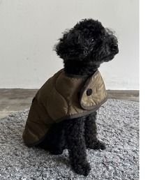 COMMON WARE（コモンウェアー）の「PUFF：PET QUILTING VEST　犬用　キルティングアウター（ペットウェア・メンズ）」