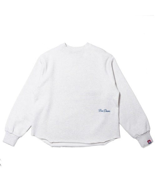 BEN DAVIS（ベンデイビス）の「《BEN DAVIS》 RECYCLE COTTON MIX SWEAT CREW（スウェット・レディース・ブラック/カーキ/オートミール・FREE）」の3枚目の写真