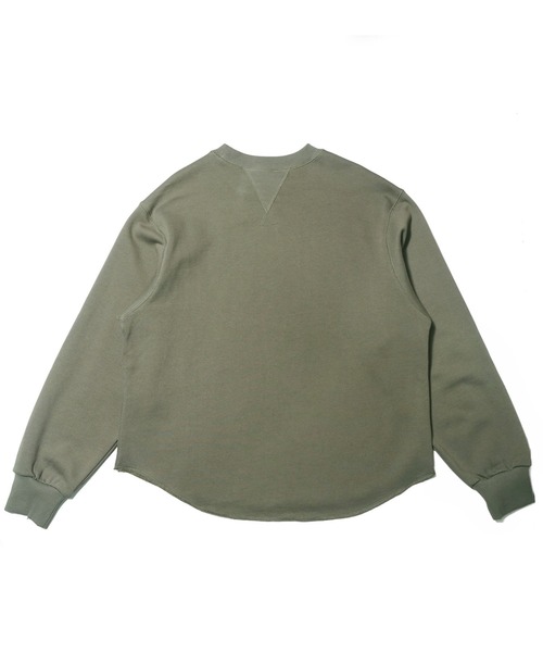 BEN DAVIS（ベンデイビス）の「《BEN DAVIS》 RECYCLE COTTON MIX SWEAT CREW（スウェット・レディース・ブラック/カーキ/オートミール・FREE）」の6枚目の写真