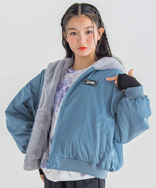 ZIDDY（ジディ）の「【 ニコ☆プチ 掲載 】リバーシブルファーブルゾン