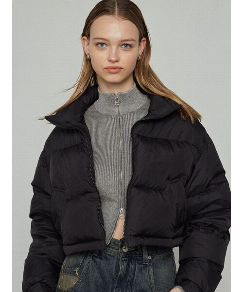 EMODA（エモダ）の「ウォッシュリブジップニット（ニット/セーター・レディース・ブルー/シルバー/ブラック/ピンク/ベージュ・FREE）」の22枚目の写真