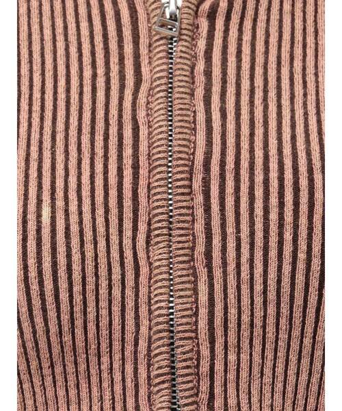 EMODA（エモダ）の「ウォッシュリブジップニット（ニット/セーター・レディース・ブルー/シルバー/ブラック/ピンク/ベージュ・FREE）」の16枚目の写真