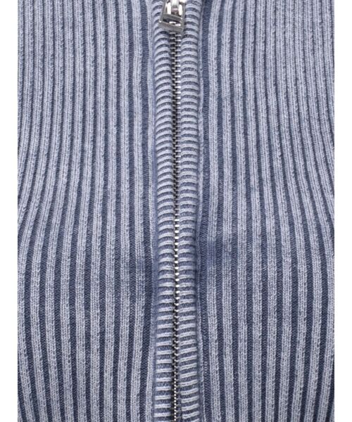 EMODA（エモダ）の「ウォッシュリブジップニット（ニット/セーター・レディース・ブルー/シルバー/ブラック/ピンク/ベージュ・FREE）」の17枚目の写真