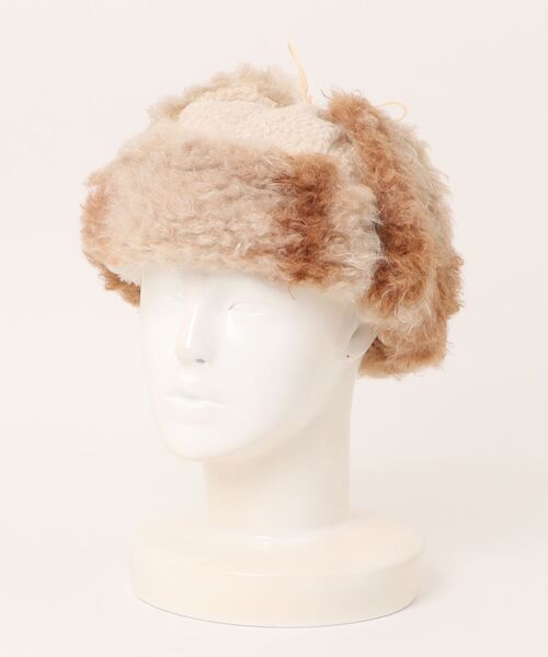 cepo（セポ）の「〈2way〉ファーフライトキャップ（キャップ・レディース・オフホワイト/ブラウン・FREE）」の20枚目の写真