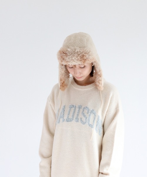 cepo（セポ）の「〈2way〉ファーフライトキャップ（キャップ・レディース・オフホワイト/ブラウン・FREE）」の15枚目の写真