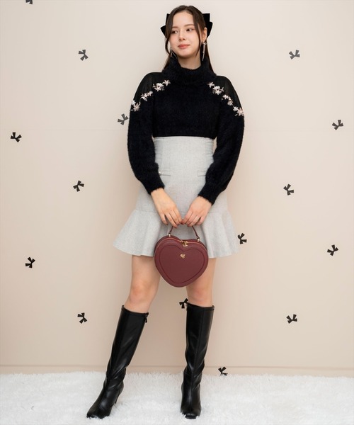 【セール】ヘリンボーンフレアミニスカート（スカート）｜WILLSELECTION（ウィルセレクション）