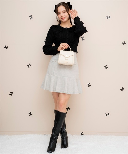 【セール】ヘリンボーンフレアミニスカート（スカート）｜WILLSELECTION（ウィルセレクション）