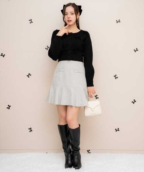 【セール】ヘリンボーンフレアミニスカート（スカート）｜WILLSELECTION（ウィルセレクション）