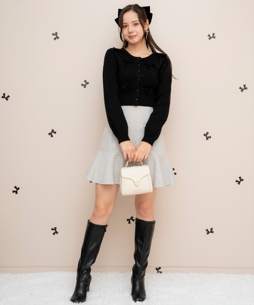 【セール】ヘリンボーンフレアミニスカート（スカート）｜WILLSELECTION（ウィルセレクション）