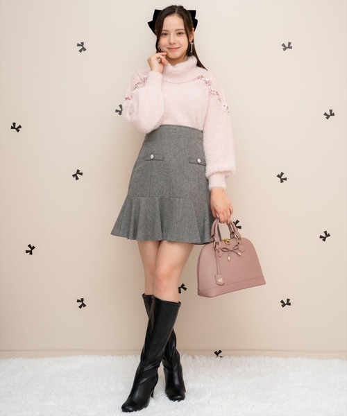 【セール】ヘリンボーンフレアミニスカート（スカート）｜WILLSELECTION（ウィルセレクション）