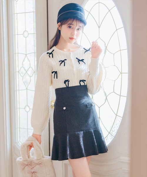 【セール】ヘリンボーンフレアミニスカート（スカート）｜WILLSELECTION（ウィルセレクション）