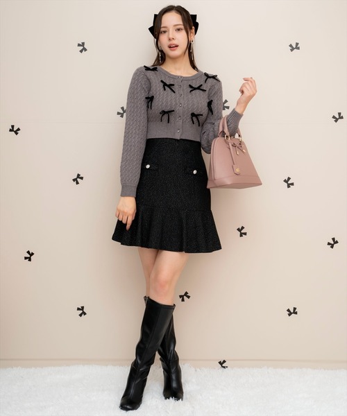 【セール】ヘリンボーンフレアミニスカート（スカート）｜WILLSELECTION（ウィルセレクション）