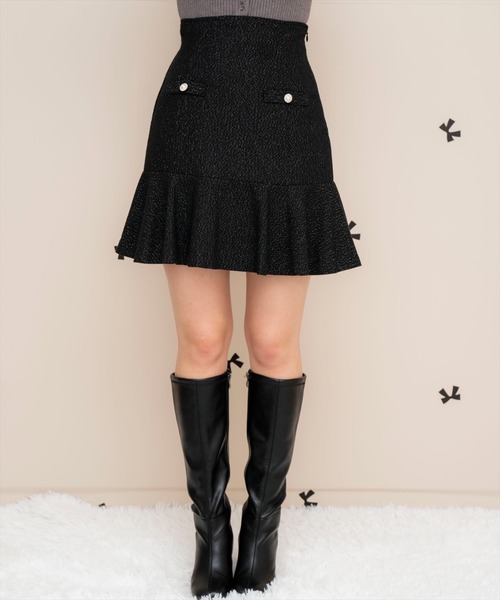 【セール】ヘリンボーンフレアミニスカート（スカート）｜WILLSELECTION（ウィルセレクション）