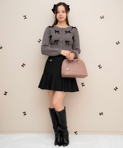 【セール】ヘリンボーンフレアミニスカート（スカート）｜WILLSELECTION（ウィルセレクション）