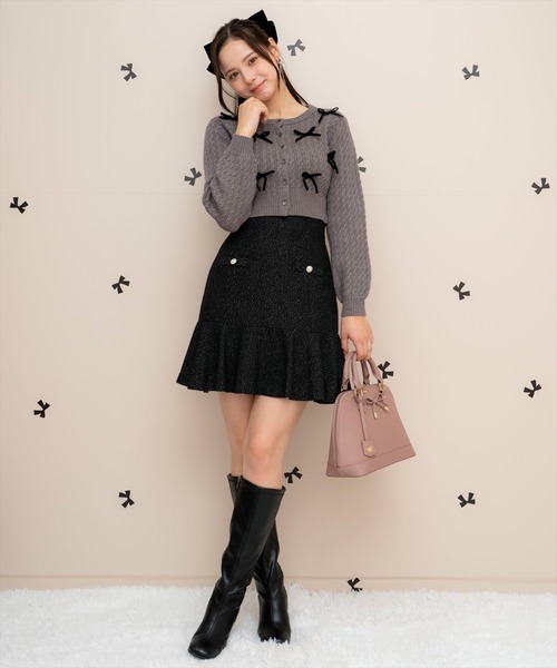 【セール】ヘリンボーンフレアミニスカート（スカート）｜WILLSELECTION（ウィルセレクション）