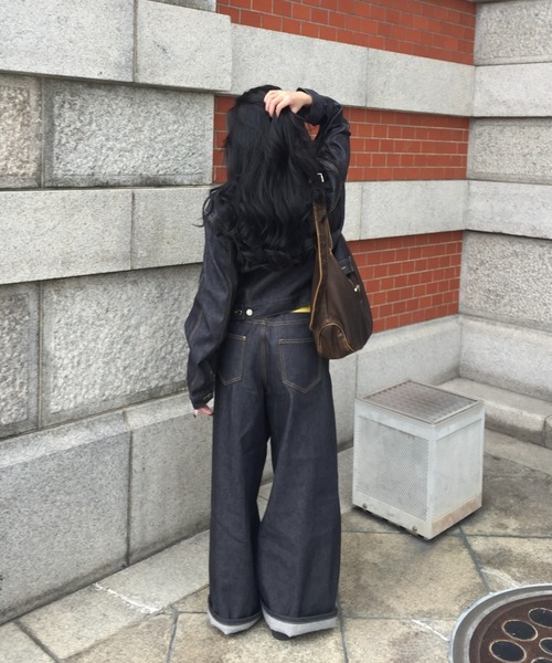 INTER FACTORY(インターファクトリー)の「rinka.ルーズデニム made in INTERFACTORY(デニムパンツ・レディース・グレー/ブルー・LARGE/MEDIUM)」の15枚目の写真