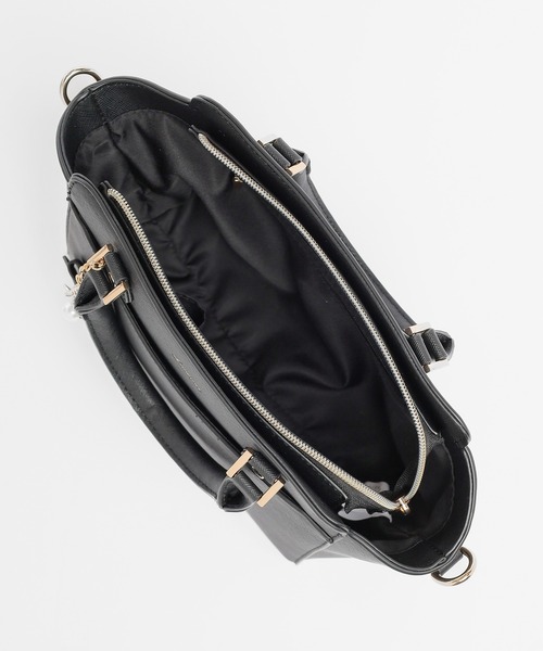 Honeys（ハニーズ）の「チャーム付ハンドバッグ（ハンドバッグ・レディース・ブラック/アイボリー/サックスブルー/ベージュ/レッド系その他/ピンク・FREE）」の21枚目の写真