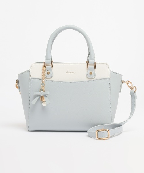 Honeys（ハニーズ）の「チャーム付ハンドバッグ（ハンドバッグ・レディース・ブラック/アイボリー/サックスブルー/ベージュ/レッド系その他/ピンク・FREE）」の22枚目の写真