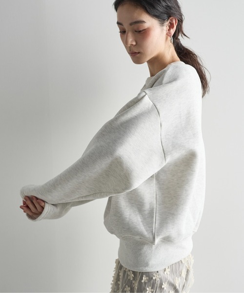 2WAYフェイクレイヤードスウェットプルオーバー