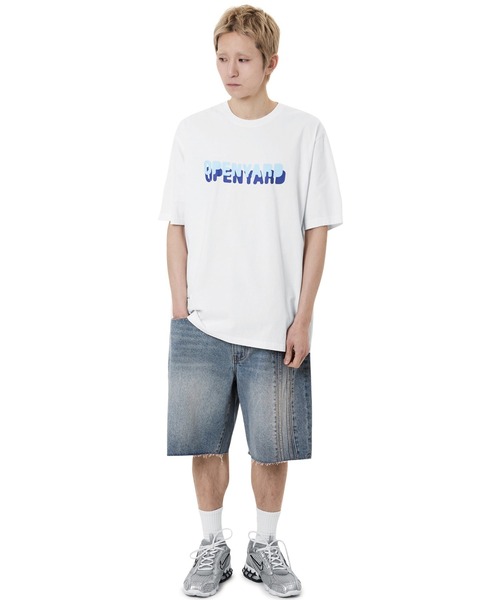 ★OY★RAW HEM TAPE DENIM SHORTS - WASHED BLUE★正規品/送料込 OY/オーワイ』 RAW HEM TAPE DENIM SHORTS/ロウヘムテープデニム