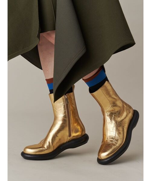 UN3D.(アンスリード)の「ROUND LOW HEEL BOOTS / ラウンドロウヒールブーツ(ブーツ・レディース・ブラック/シルバー/ゴールド・38/36/37)」の10枚目の写真