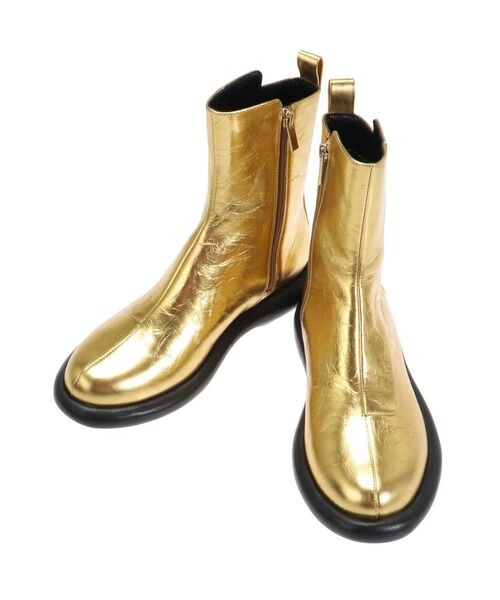 UN3D.(アンスリード)の「ROUND LOW HEEL BOOTS / ラウンドロウヒールブーツ(ブーツ・レディース・ブラック/シルバー/ゴールド・38/36/37)」の5枚目の写真