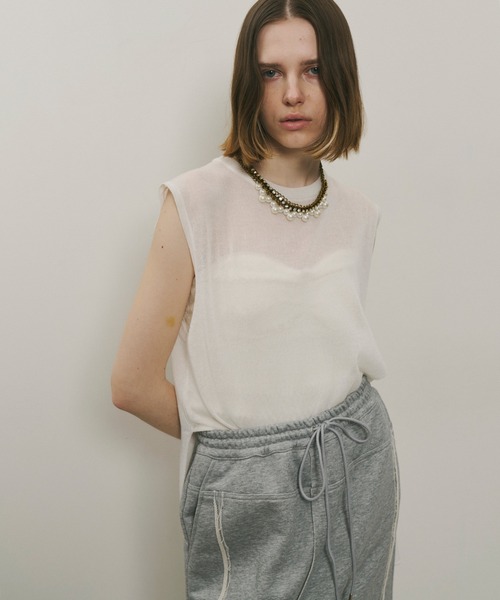 セール】シアークルーネックノースリーブニット（ニット/セーター