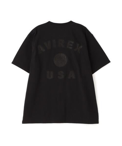 50th Anniversary》LEATHER PATCHED VARSITY T-SHIRT / レザー 50th Anniversary》LEATHER PATCHED VARSITY T-SHIRT / レザー