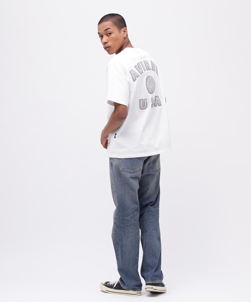 AVIREX(アヴィレックス)の「《50th Anniversary》LEATHER PATCHED VARSITY T-SHIRT / レザー パッチド バーシティ 半袖Tシャツ / AVIREX / アヴィレックス(Tシャツ/カットソー・メンズ・ブラック/ホワイト/ネイビー・XX-LARGE/X-LARGE/LARGE/MEDIUM)」の20枚目の写真