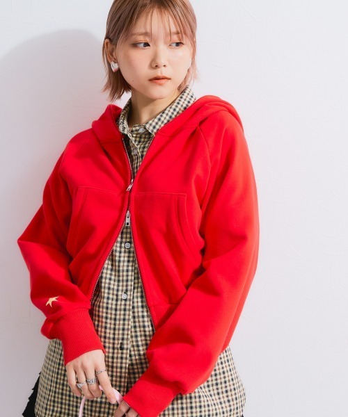 ☆関税/送料込み☆【URKOOL】ディストレストジップパーカー 裏毛クロップドダブルジップパーカー（パーカー）｜TTOL（トール