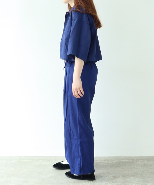 yuni(ユニ )の「hightwist コットン product dye haori シャツ(シャツ/ブラウス・レディース・ブラック/ブルー/グレー・FREE)」の6枚目の写真