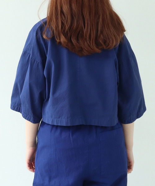 yuni(ユニ )の「hightwist コットン product dye haori シャツ(シャツ/ブラウス・レディース・ブラック/ブルー/グレー・FREE)」の11枚目の写真