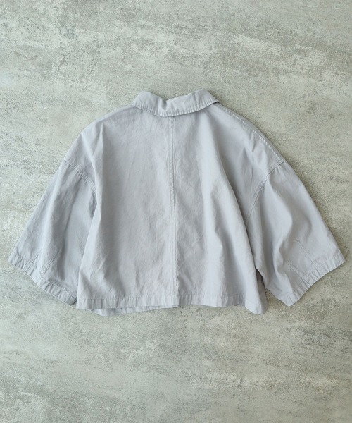 yuni(ユニ )の「hightwist コットン product dye haori シャツ(シャツ/ブラウス・レディース・ブラック/ブルー/グレー・FREE)」の12枚目の写真