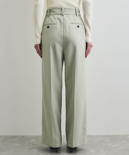 VIS(ビス)の「【美easy】コンフォートストレートワイドパンツ/イージーケア・UVケア・セットアップ対応(スラックス・レディース・ネイビー/ライトグリーン/ベージュ系その他・SS/S/M/L)」の16枚目の写真