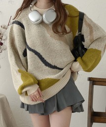 Ambre Neige | jacquard nuance knit / ジャガードニュアンスニット(ニット/セーター)