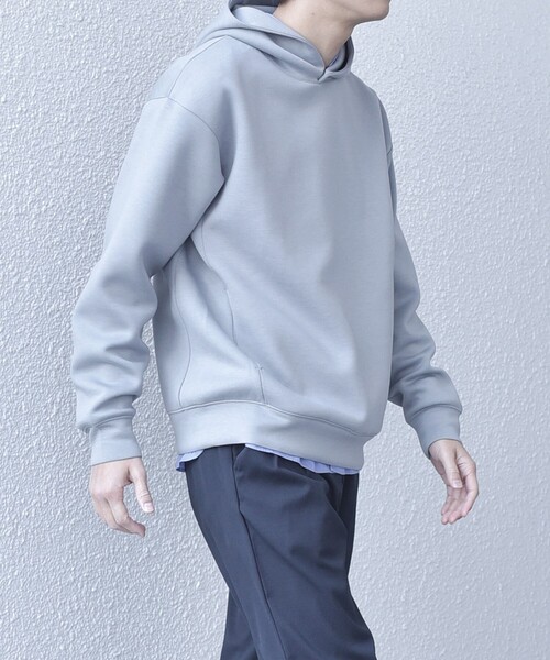 SHIPS any（シップス エニィ）の「【WEB限定】SHIPS any: ポンチ プルオーバー パーカー 25SS (セットアップ対応)◇（パーカー・メンズ・ダークグレー/ベージュ/ホワイト/ブラック/トップグレー・MEDIUM/LARGE/X-LARGE）」の5枚目の写真