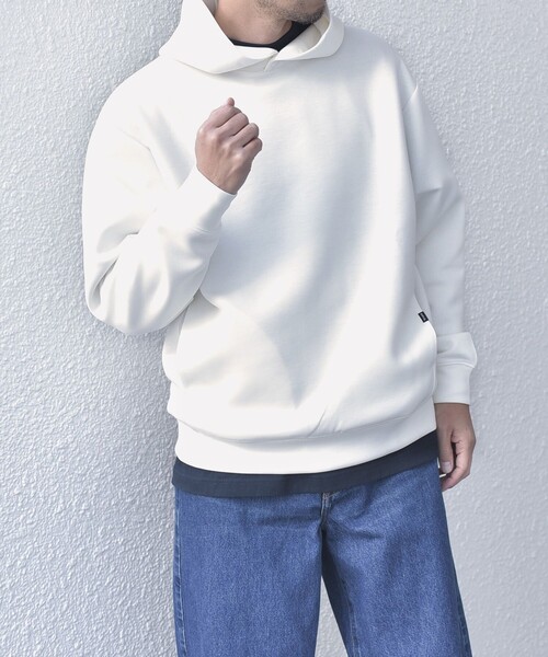 SHIPS any（シップス エニィ）の「【WEB限定】SHIPS any: ポンチ プルオーバー パーカー 25SS (セットアップ対応)◇（パーカー・メンズ・ダークグレー/ベージュ/ホワイト/ブラック/トップグレー・MEDIUM/LARGE/X-LARGE）」の8枚目の写真