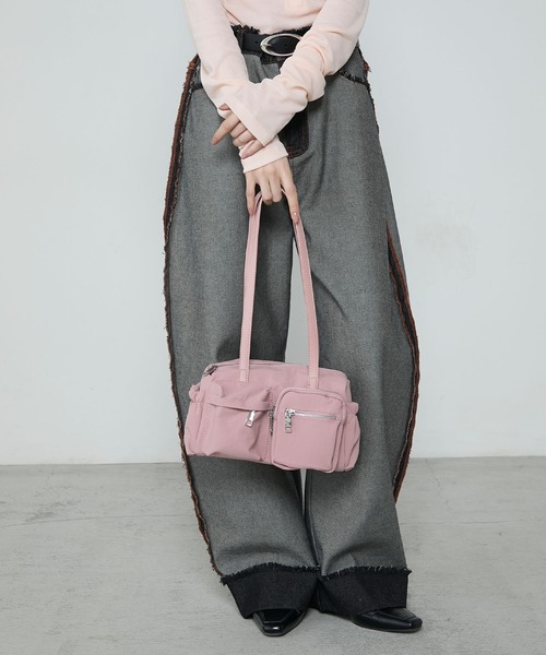 極美品】ロンシャン ショルダーバッグ シボ革 ボルドー ホーボー