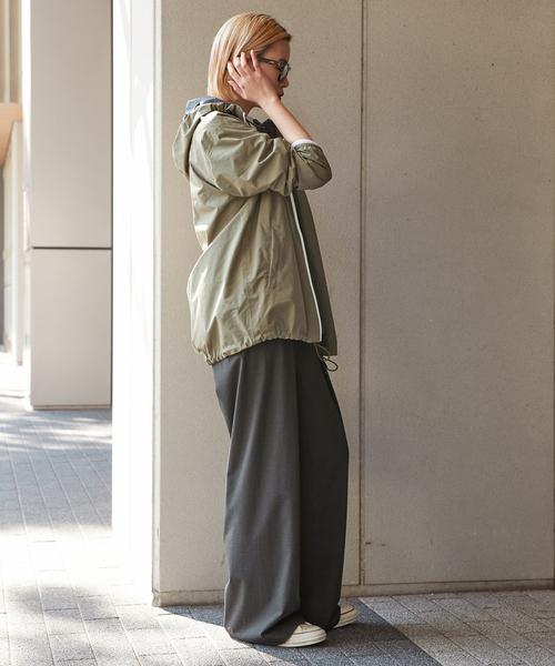 PROVOKE （プロヴォーク）の「【PROVOKE/プロヴォーク】タックワイドパンツ（スラックス・レディース・チャコールグレー/ネイビー・38/34/36）」の12枚目の写真