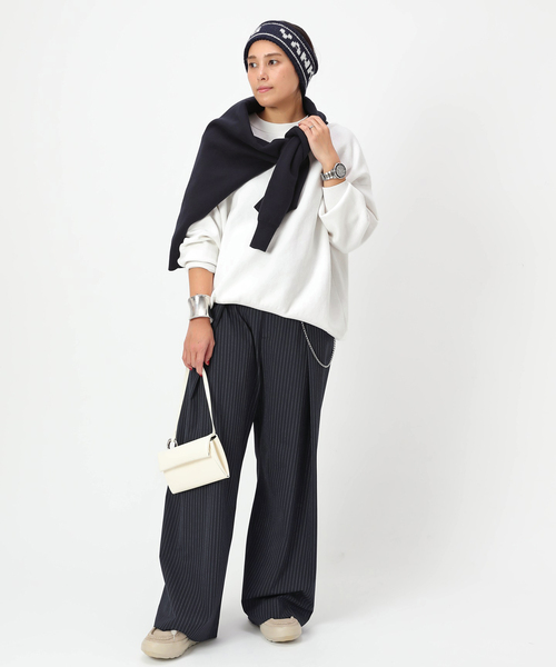 PROVOKE （プロヴォーク）の「【PROVOKE/プロヴォーク】タックワイドパンツ（スラックス・レディース・チャコールグレー/ネイビー・38/34/36）」の17枚目の写真